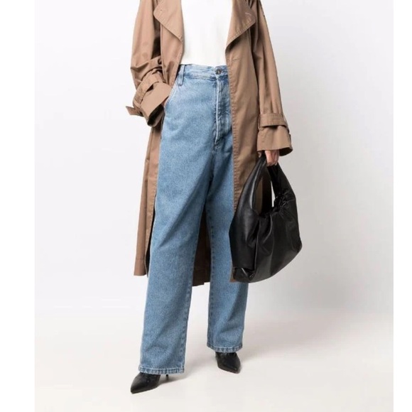 AMI Paris Alex Fit Wide Leg Jeans - Picture 1 of 11